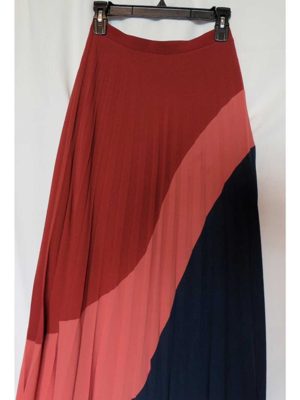 Pleated Chiffon Midi Skirt